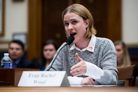 Evan Rachel Wood testifying in Congress